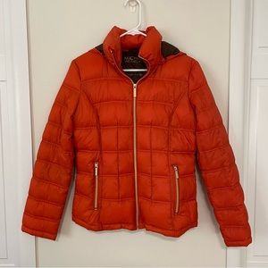Michael Kors Women’s Orange Packable Down Puffer S